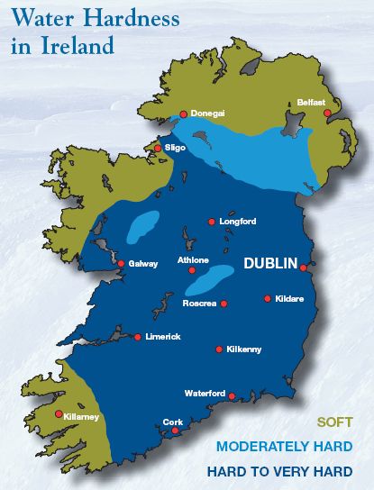 Coverage Of Soft And Hard Water In Ireland